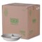 Eco-Products Vanguard 28 oz. 3-Compartment Bowl Renewable and Compostable Sugarcane Containers - White (400/Carton)